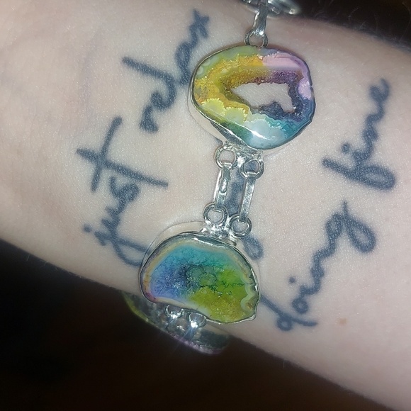 Solar Quartz 5 Stone Bracelet - Picture 3 of 8